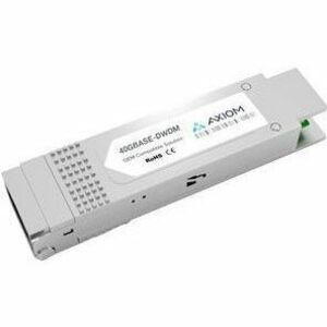 100% MSA Compatible 40GBASE-DWDM QSFP+ - Axiom 40GBASE-DWDM QSFP+ Transceiver SMF LC 80km 1558.17nm MSA Compatible