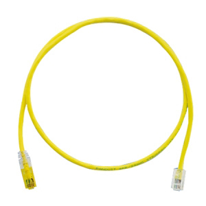 PANDUIT Cat.6 UTP Patch Cord - RJ-45 Male Network - RJ-45 Male Network - 5ft - Yellow, Clear
