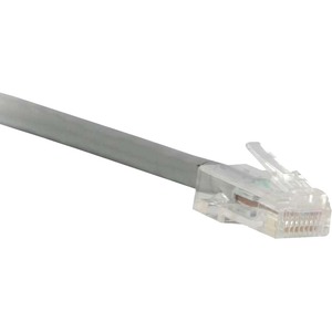 ENET Cat6 Gray 50 Foot Non-Booted (No Boot) (UTP) High-Quality Network Patch Cable RJ45 to RJ45 - 50Ft - Lifetime Warranty