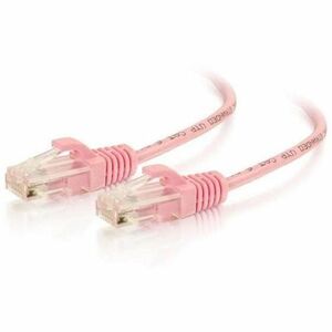 Quiktron Q-Series 28 AWG CAT6 Patch Cable, Pink, 8 FT