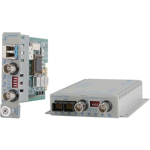 Omnitron Systems T3/E3 Managed Media Converter - 1 x LC Ports - DuplexLC Port - Multi-mode - 1310 nm Fiber - 5 km - AC Adapter - Standalone, Wall Mountable