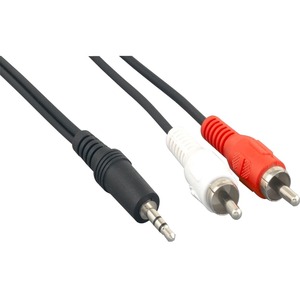 Axiom 6-inch 3.5mm Stereo to 2 x RCA Stereo Male Y-Cable