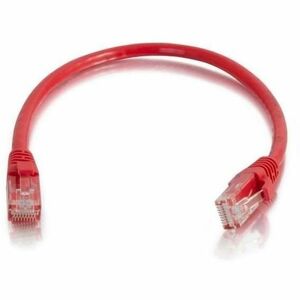 Quiktron Q-Series Patch Cords, CAT6, booted, Red, 2 FT