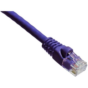 Axiom 14FT CAT6A 650mhz Patch Cable Molded Boot (Purple) - TAA Compliant