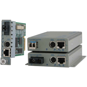 Omnitron Systems 10/100/1000BASE-T UTP to 1000BASE-X Media Converter and Network Interface Device - 1 x Network (RJ-45) - Management Port - 1000Base-X - 0.55 km - 1 x Expansion Slots - 1 x SFP Slots - Desktop