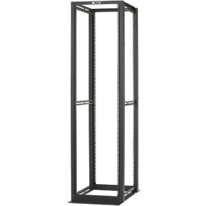 Panduit Four Post Rack - 52U Rack Height x 19" Rack Width Open Frame - 4 Post - Black Powder Coat - Steel