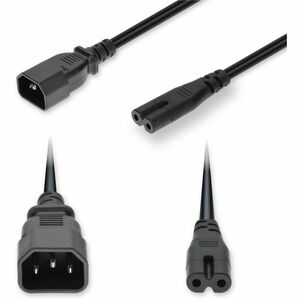 AddOn 6ft C20 Male to C19 Female Standard Commercial 18 AWG 250V at 10A PVC SJT (Service Junior Thermoplastic) Black Power Cable