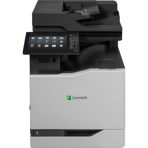 Lexmark CX860DE Laser Multifunction Printer - Color - TAA Compliant - Copier/Fax/Printer/Scanner - 60 ppm Mono/60 ppm Color Print - 2400 x 600 dpi Print - Automatic Duplex Print - Up to 350000 Pages Monthly - 650 sheets Input - Color Scanner - 1200 dpi Optical Scan - Color Fax - Gigabit Ethernet - USB - For Plain Paper Print