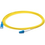 AddOn 57m SC to LC Yellow OS2 Simplex LSZH SMF Fiber Patch Cable