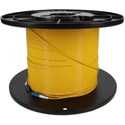 AddOn 87m LC to LC Yellow OS2 Simplex OFNP (Plenum-Rated) SMF Fiber Patch Cable