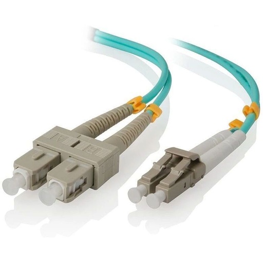 ALOGIC 25m (82.02ft) LC-SC 10G Multi Mode Duplex LSZH Fibre Cable 50/125 OM3