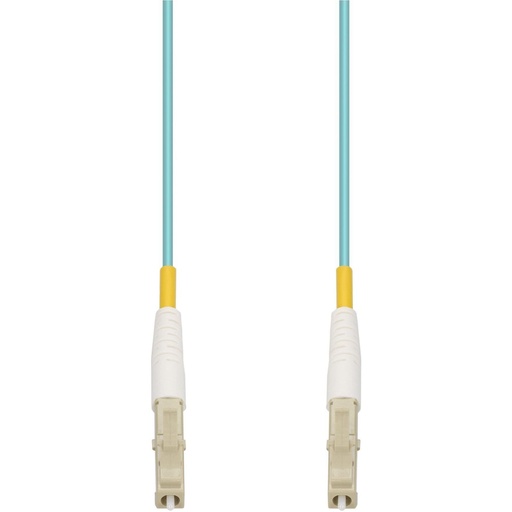 AddOn 75m LC to LC Aqua OM4 Simplex OFNP (Plenum-Rated) Fiber Patch Cable